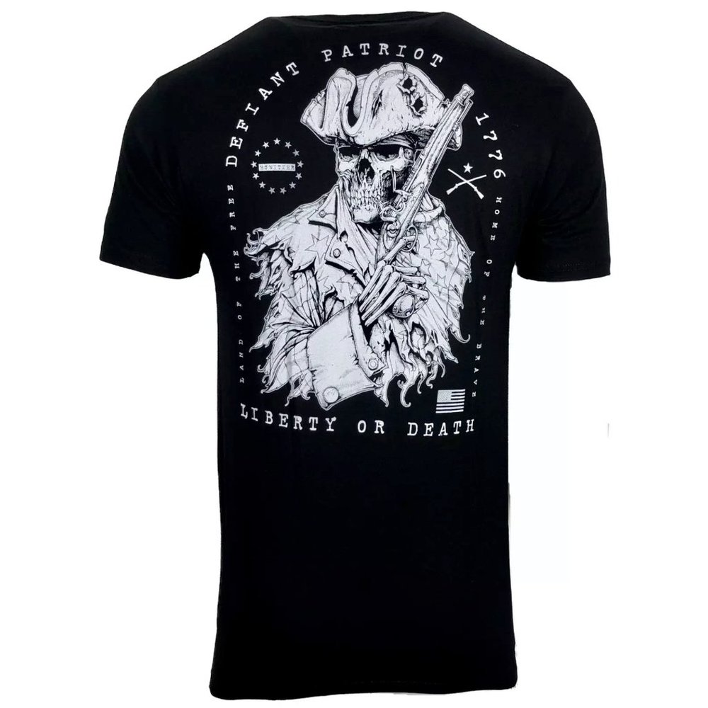 Howitzer Style Men's T-Shirt DEFIANT PATRIOT Military Grunt S M L XL 2XL 3XL